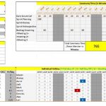 Fig. 1 Sprint Capacity Plan in excel template